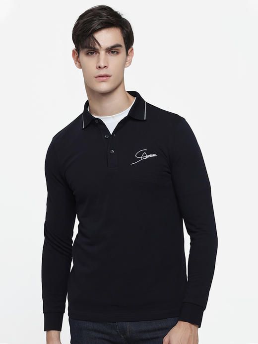 callisto多色可选全棉polo翻领长袖T恤 FSTSL300X BR/NA/WH 商品图4