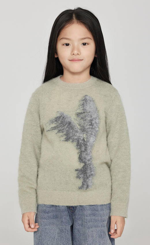 jnby  23年秋款  风吹兔子柔软亲肤长袖套头毛衫 1N9312670 商品图6