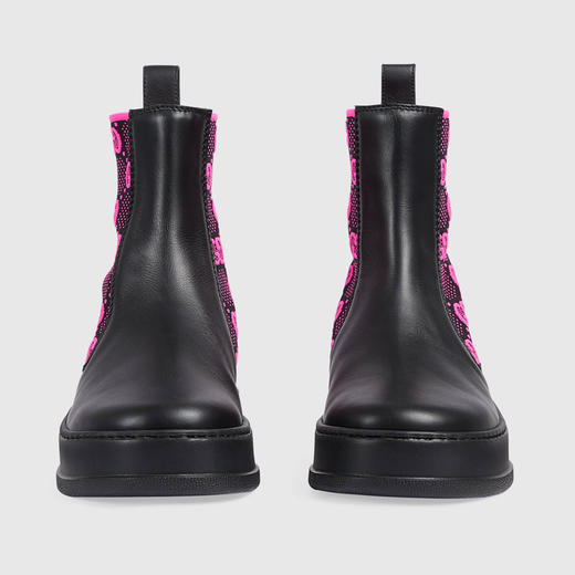 GUCCI 古驰 女士GG针织短靴 混色 718718 AAA8L 1066 商品图1