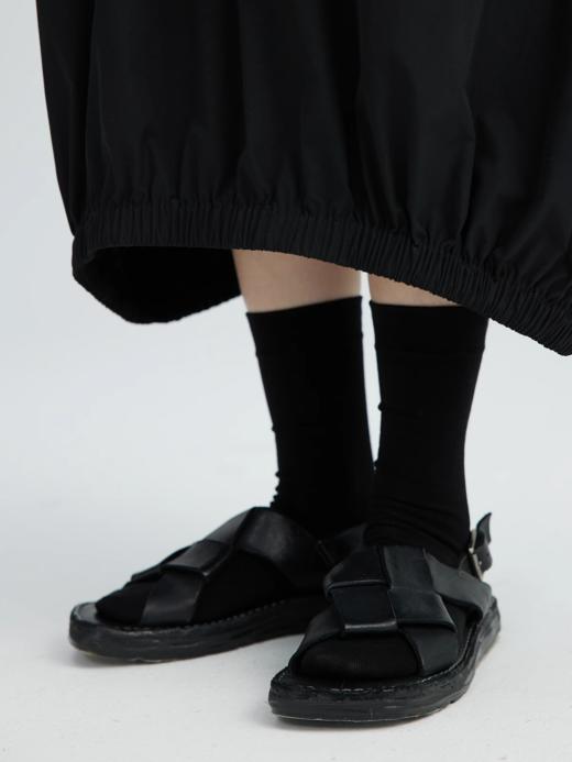 步履不停/3B65007C/水洗牛皮编织凉鞋 商品图0