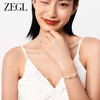 ZEGL设计师肌理系列透明花朵手镯女轻奢小众精致手环新款开口镯子 商品缩略图1
