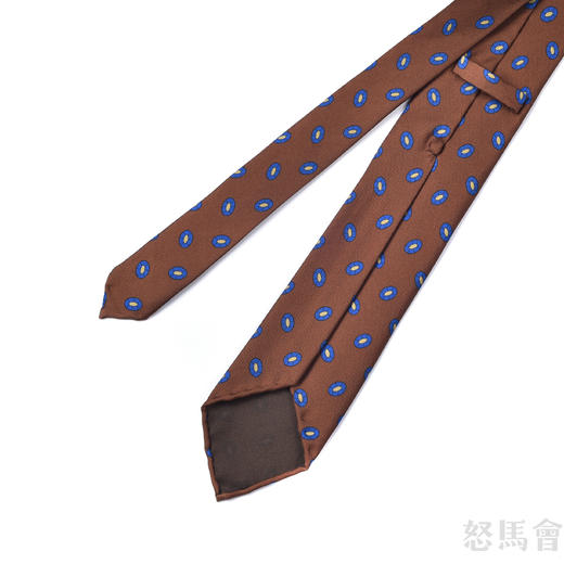 棕色波点蚕丝手工领带 商品图2
