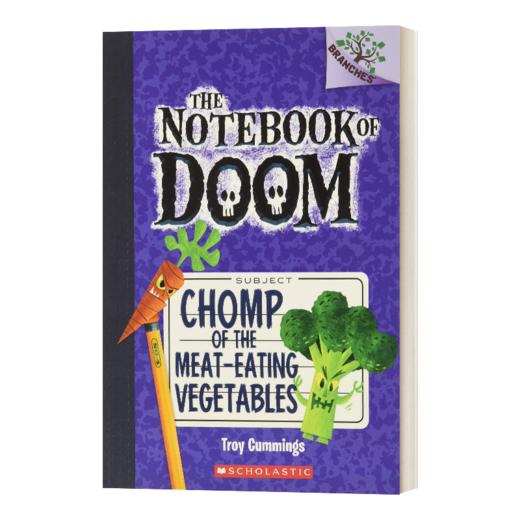 英文原版 The Notebook of Doom #4 Chomp of the Meat-Eating Vegetables 毁灭笔记4 学乐桥梁大树系列 英文版 进口英语原版书籍 商品图1