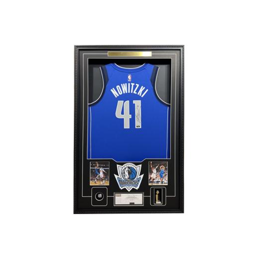 收藏系列 诺维斯基 小牛队41号蓝色 亲笔签名球衣 商品图0