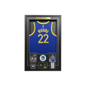 收藏系列 维金斯 勇士队22号蓝色加签款 亲笔签名球衣