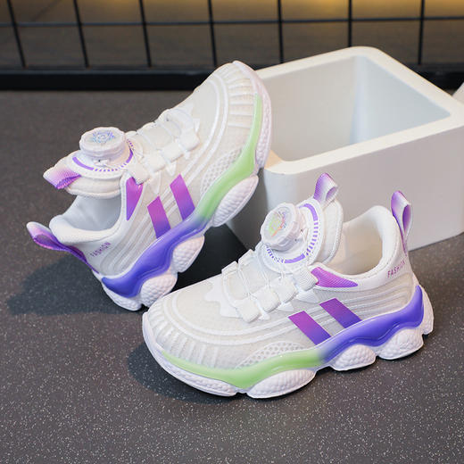 【儿童网面运动鞋】轻松穿戴，潮流百搭。男女童皆宜，透气纽扣设计li 商品图6