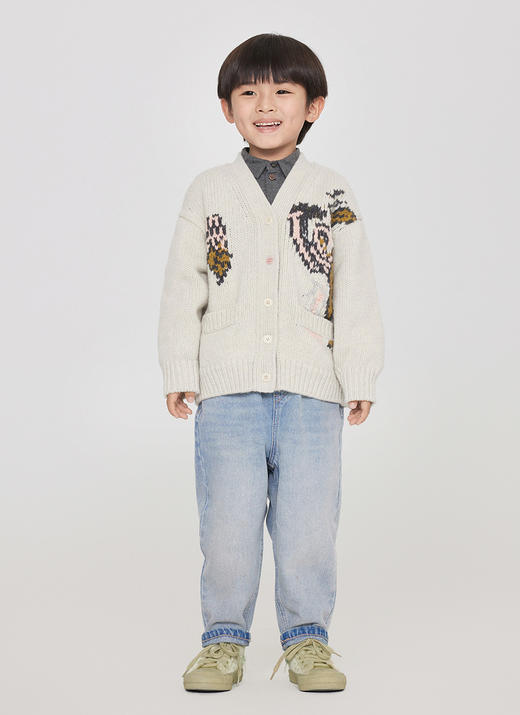 jnby  23年秋款  羊毛百搭中长款开襟毛衫  1N9311450 商品图8