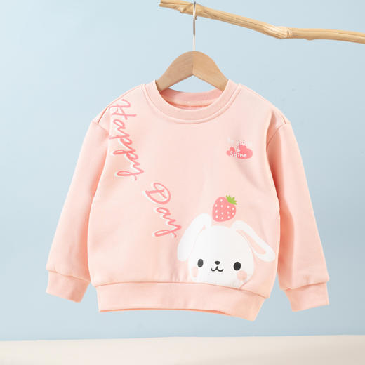 贝贝怡童装儿童卫衣秋冬加绒保暖女童上衣休闲冬装233S3255
 商品图0