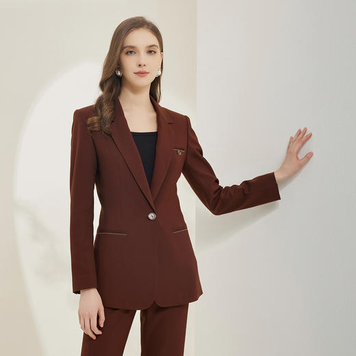 NG104斯尔丽瑟俪2023新款秋季收腰合体百搭西服外套 商品图2