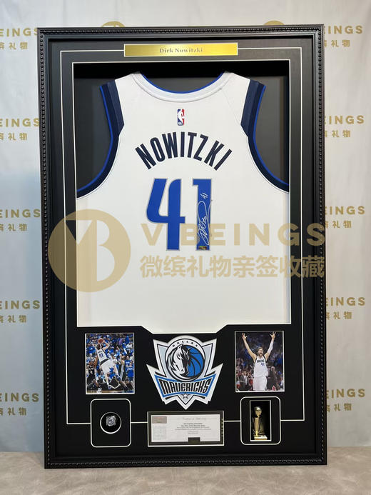 收藏系列 诺维斯基 小牛队41号白色 亲笔签名球衣 商品图1