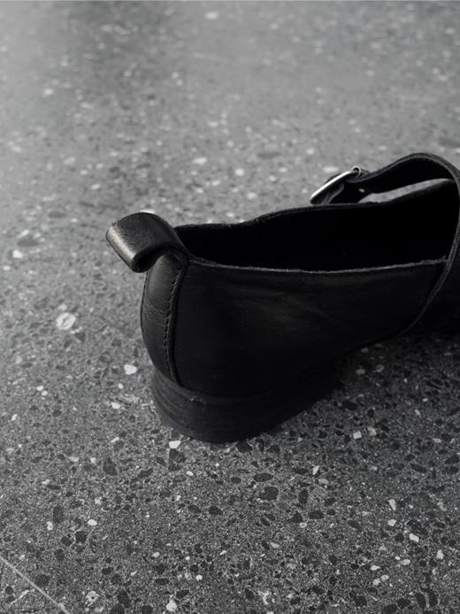 步履不停/3A65001C/水洗马皮真皮女鞋复古学院风玛丽珍鞋奶奶鞋 商品图4