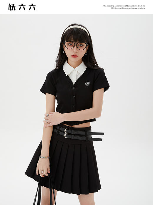 <曾小咸推荐>学院风百褶裙 商品图1