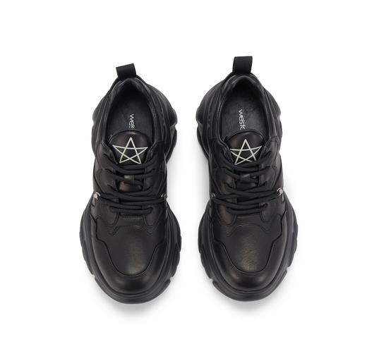 westory2023年秋季新款厚底高跟平跟舒适百搭小白鞋老爹鞋S23CM73891 商品图4