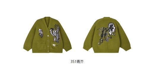 jnby  23年秋款  羊毛百搭中长款开襟毛衫  1N9311450 商品图10