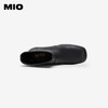 MIO米奥冬季新款时尚靴子方高跟简约大方酷飒中筒时装靴女M235601931 商品缩略图2