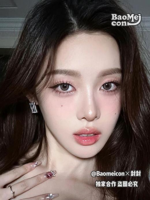 BAOMEICON·年抛  芭比灰棕 14.2  <封封同款> 七夕约会妆 | 日常通勤也能驾驭的微混血灰棕！不规则锁边 眼神更聚光！韩产0-800度<一副两片> 商品图2