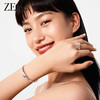 ZEGL设计师肌理系列彩色锆石手镯女手链轻奢小众精致手环开口镯子 商品缩略图5