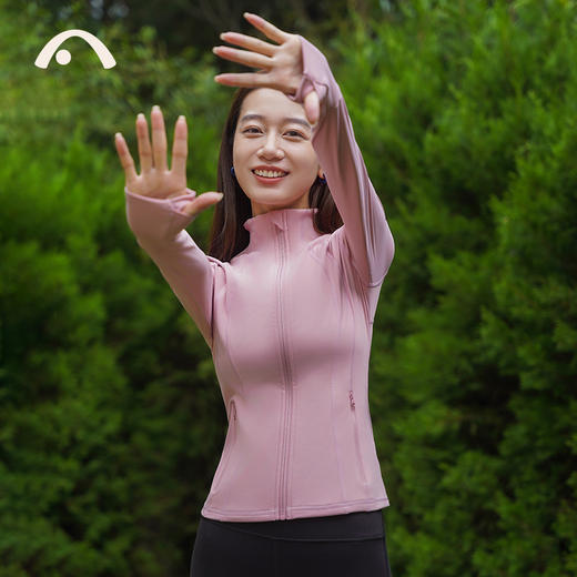 2023爱暇步秋冬新品瑜伽运动健身跑步运动透气修身外套A9122NSM 商品图4