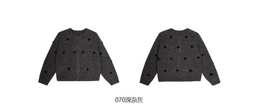 jnby  23年秋款 绵羊毛短款开襟毛衫 1N9311500 商品图11