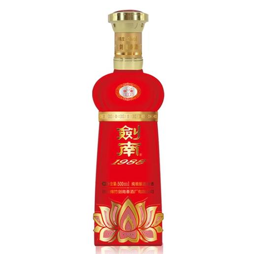 【清仓特价】2019年 商超同款 剑南1988陈酿 浓香型白酒 52度 500ml*1 无原箱 商品图2