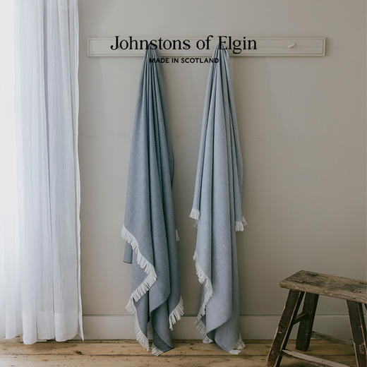 Johnstons of Elgin超细美利奴羊毛家居毯 商品图2