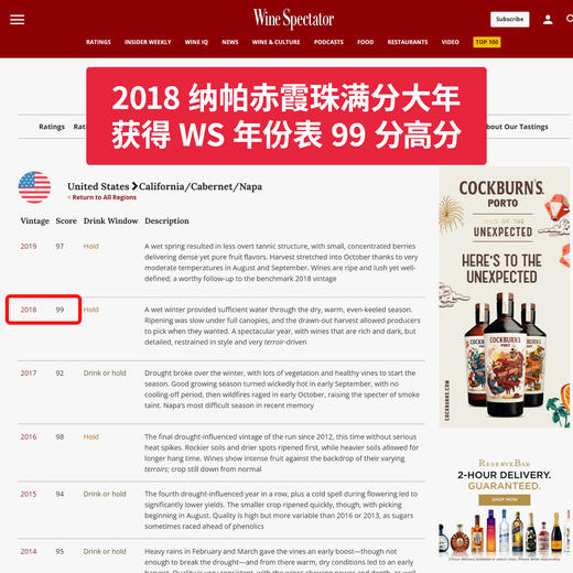 思福酒园山坡精选赤霞珠红葡萄酒 2018 Shafer Vineyards Hillside Select Cabernet Sauvignon 商品图2