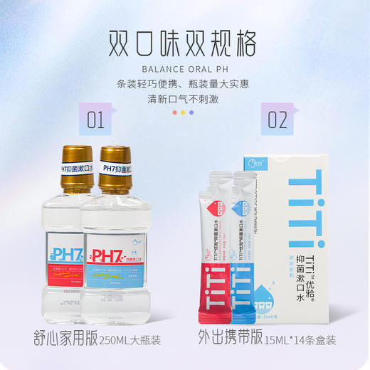 【包邮3份装】ph7抑菌漱口水全新升级  TiTi抑菌漱口水 实惠量贩装 商品图6