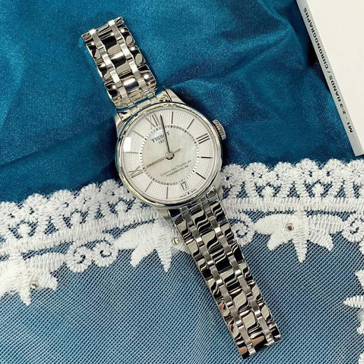 【时计廊】天梭（TISSOT）瑞士手表女刘亦菲同款杜鲁尔系列自动机械女表女士腕表七夕送礼 T099.207.11.118.00 商品图1