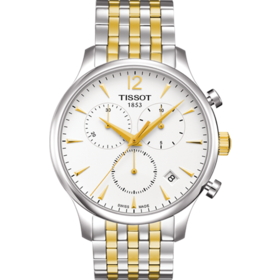 HCT0636172203700 天梭TISSOT 俊雅系列 日历窗格 计时码表 太妃针石英男表 【无电】