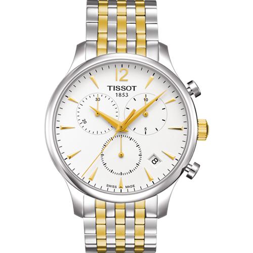 HCT0636172203700 天梭TISSOT 俊雅系列 日历窗格 计时码表 太妃针石英男表 【无电】 商品图0