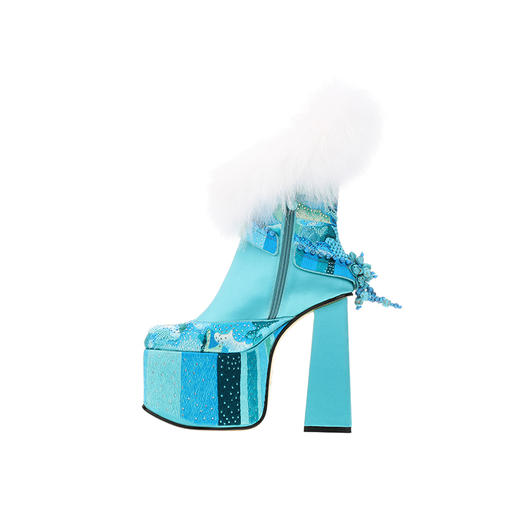 sheme藏族高原狂想曲雪域之巅全球限量版时尚奢华新中式女士短靴可定制 商品图1