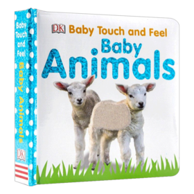 英文原版 Baby Touch and Feel Baby Animals DK宝宝触摸书小动物 儿童英语启蒙 亲子读物 英文版 进口英语原版书籍