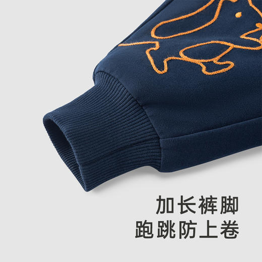 【商场同款】英氏男宝裤子秋冬款夹棉保暖休闲裤外出防钻风 商品图3