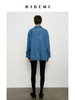 HIDEMI 双排扣翻领大廓形极简设计感水洗牛仔西装 商品缩略图2
