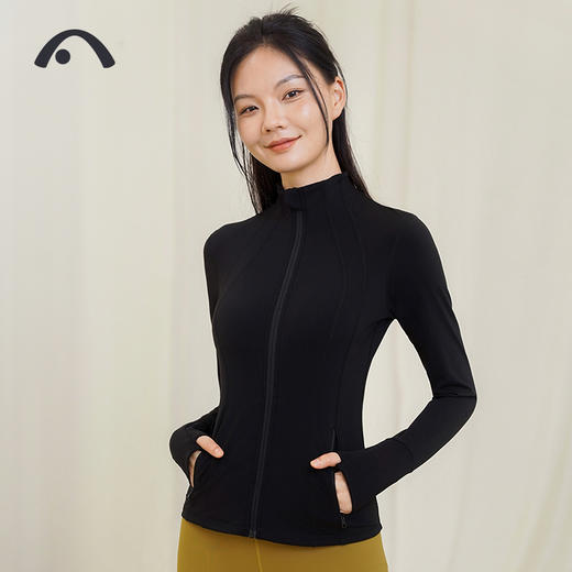 2023爱暇步秋冬新品瑜伽运动健身跑步运动透气修身外套A9122NSM 商品图3