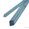 绿松石蓝色波点蚕丝手工领带 商品缩略图2