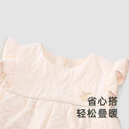 【商场同款】英氏宝宝哈衣可爱女童背心月亮裆连体衣秋季新品 商品图1