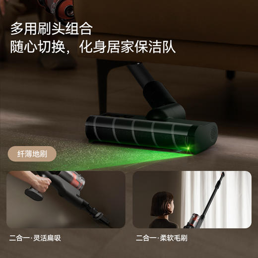 德尔玛T30绿光显尘吸尘器家用大吸力无线手持小型车载工业吸尘机 商品图6