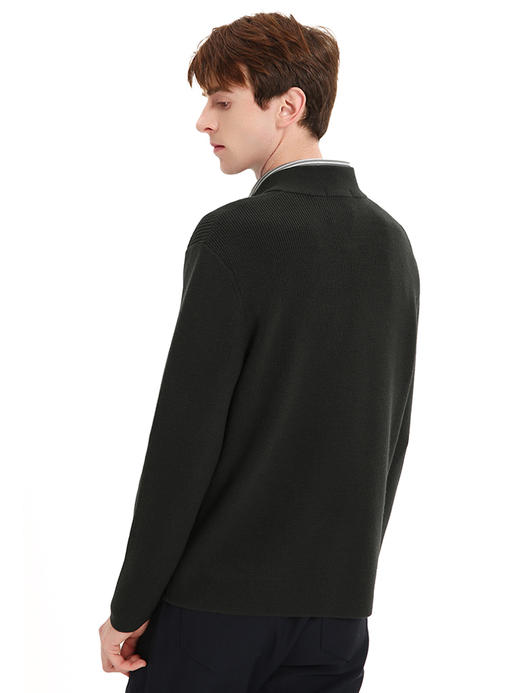 callisto绿色羊毛混纺针织开衫 FSKEJ001C GR 商品图2