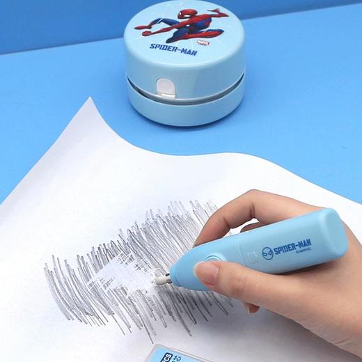 迪士尼儿童电动削笔机套装新品开学礼物卡通蜘蛛侠小学生文具礼盒 商品图2