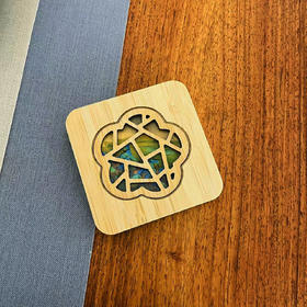 富春山居图°新款竹杯垫