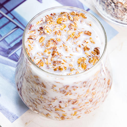 藏血麦片 优质原粮 含有丰富膳食纤维 低GI食品 做法多样 适合各种人群 商品图2