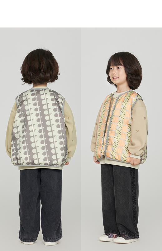 jnby   23年秋款  0感音符文艺羽绒马甲  1N9C11610 商品图7