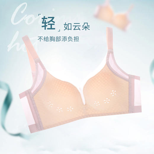 雅黛丽内衣女小胸薄款透气文胸无钢圈收副乳防下垂调整型女士胸罩 商品图4