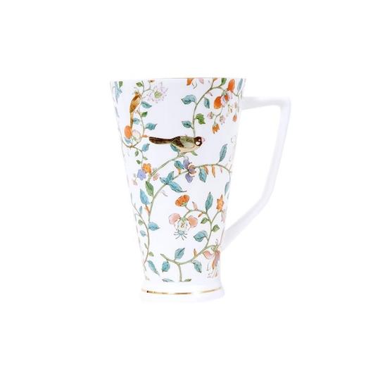 大都会艺术博物馆东方梦境系列 花莺絮语大容量斜身骨瓷杯陶瓷杯礼盒500ml 商品图4