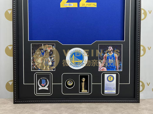 收藏系列 维金斯 勇士队22号蓝色加签款 亲笔签名球衣 商品图2