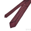 暗红色印花蚕丝手工领带 商品缩略图2