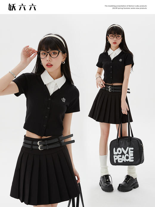 <曾小咸推荐>学院风百褶裙 商品图5