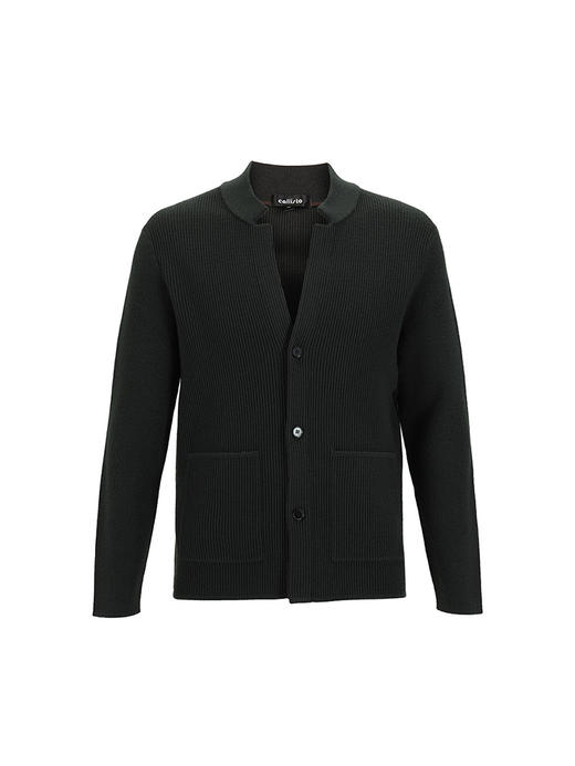 callisto绿色羊毛混纺针织开衫 FSKEJ001C GR 商品图3