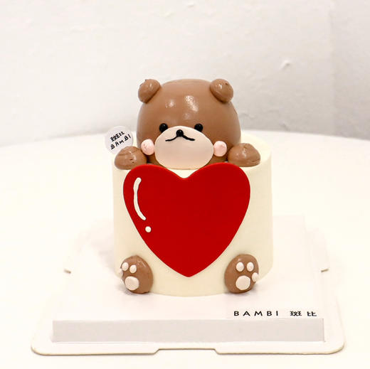抱抱爱心熊丨奶油蛋糕 商品图2